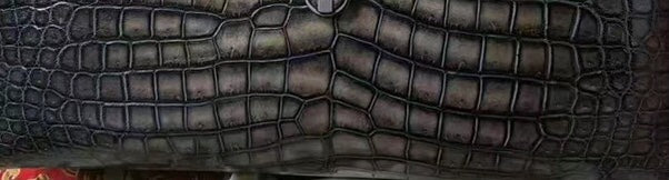 Vintage Crocodile Skin Leather Belt