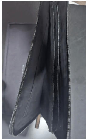 Preorder Patchwork Vintage Brown /Cream Leather Pouch Large