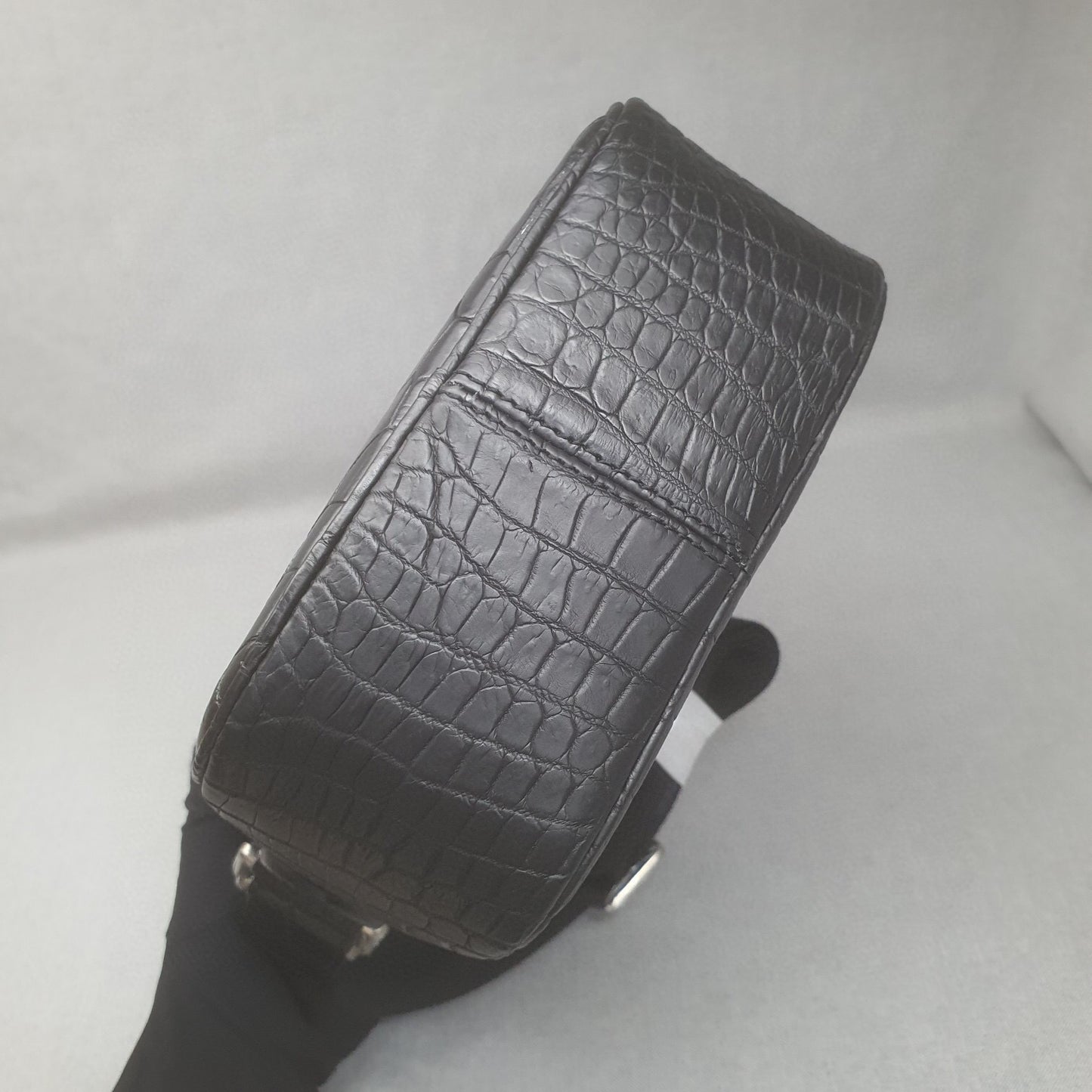 Crocodile Leather Small Crossbody Shoulder Bag