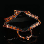 Vintage Brown Crocodile Leather Briefcase