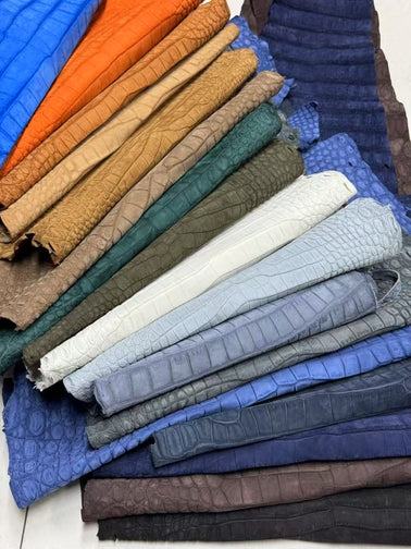 Nubuck Crocodile Slippers Men's Crocodile Leather Slippers