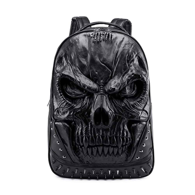 3D Backpack Large Skull Face Backpack, Rivet Rucksack ,Leisure Backpack Bags