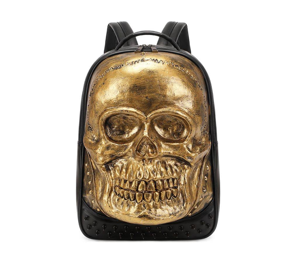 3D Bags Fashion Studded Skull Backpack