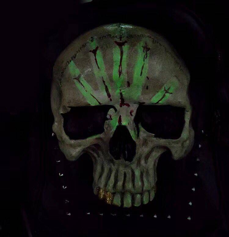 3D Skull Backpack, 3D Kreepsville Skull ,Luminous Leisure Skull Backpack