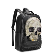 3D Skull Backpack, 3D Kreepsville Skull ,Luminous Leisure Skull Backpack