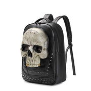 3D Skull Backpack, 3D Kreepsville Skull ,Luminous Leisure Skull Backpack