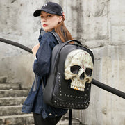 3D Skull Backpack, 3D Kreepsville Skull ,Luminous Leisure Skull Backpack