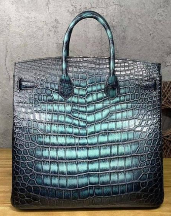 Preorder Crocodile Leather Extra Large Super Big Bag, Jumbo Storage Padlock Business Handbags Office Business Travel Bags