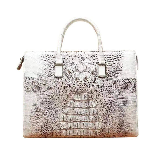 Classic Genuine Crocodile Leather Briefcase Computer Bag,Crocodile Business Bag For Men