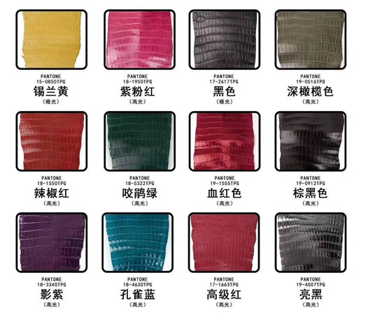 Crocodile Skin Belly Leather Colorway