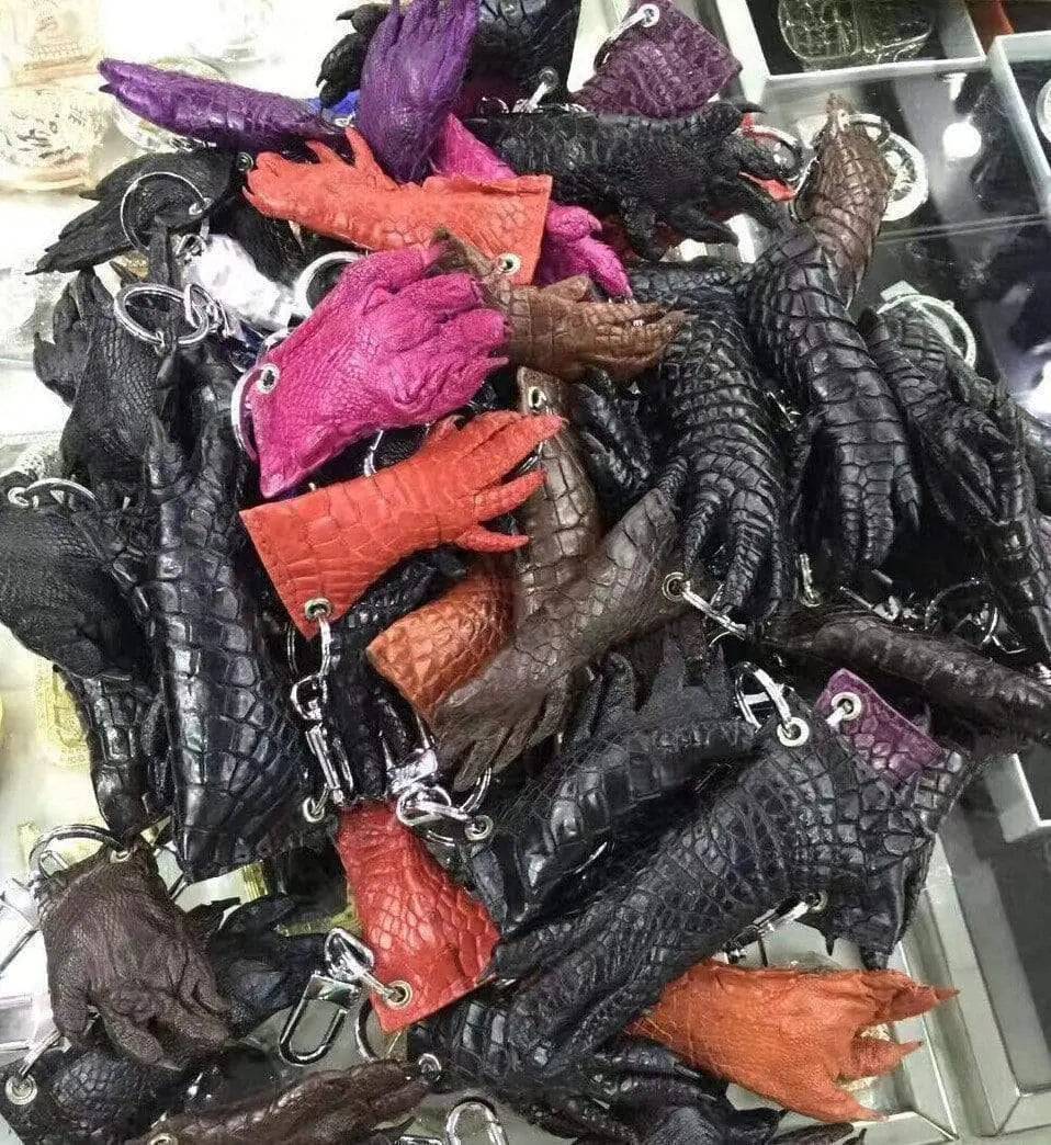 Crocodile Skin Key Holder