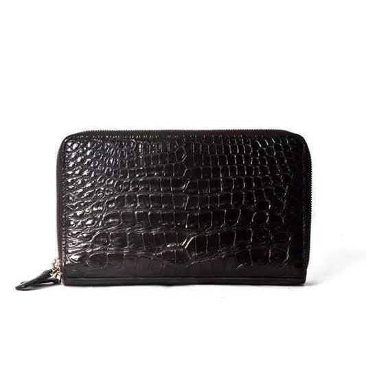 Crocodile Belly Skin Credit Card Holders & Wallets for Modern Money Storing