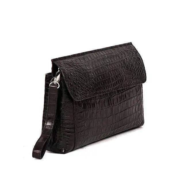 Crocodile Belly Skin Large Clutch Bags