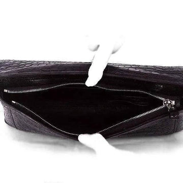 Crocodile Belly Skin Large Clutch Bags