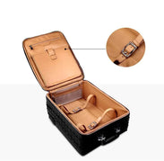 Preorder Crocodile Leather 4-Wheeled Trolley Case Travelling Luggage Bags Green