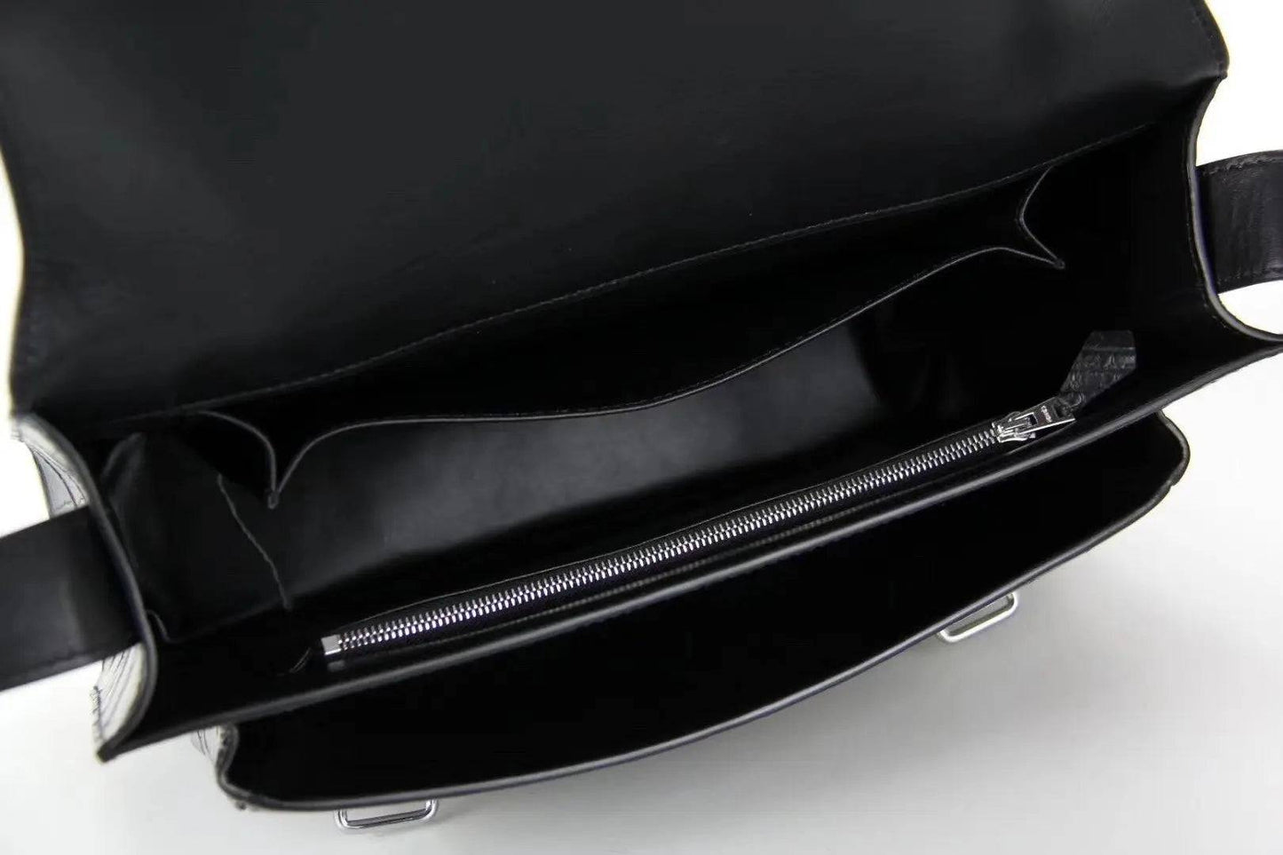 Crocodile Leather Messenger Postman Cross Body Messenger Bag