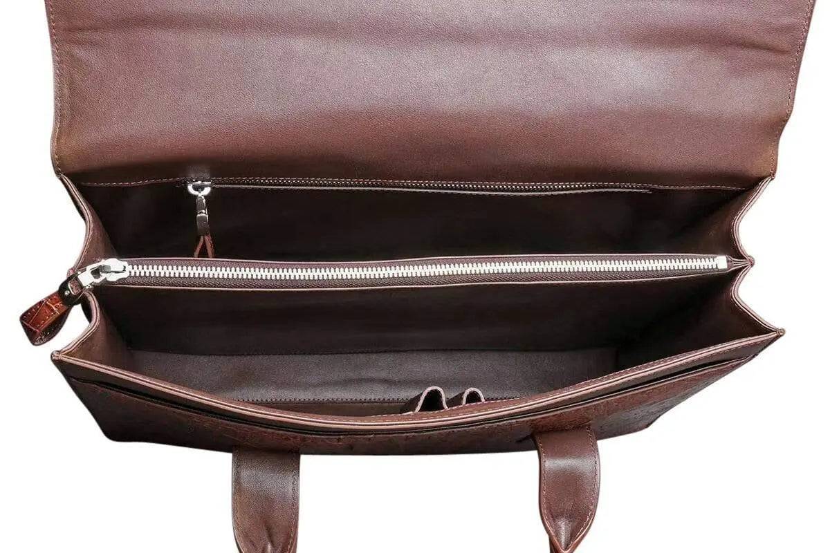 Crocodile Leather foldover Briefcase | Rossieviren