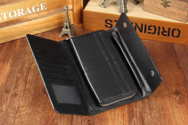 Crocodile Skin Leather Trifold Wallet For Men