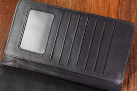 Crocodile Skin Leather Trifold Wallet For Men