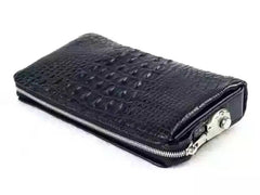 Fashion Genuine Crocodile Leather Mens Clutch Bag With Password Protection Lock