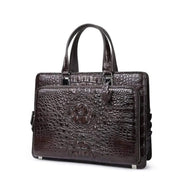 Genuine Crocodile Leather Business Laptop Briefcase