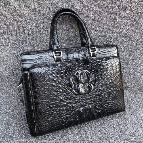 Genuine crocodile Leather Business Laptop Briefcase