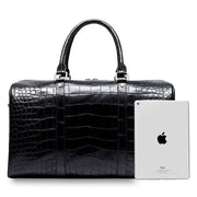 Genuine Crocodile Belly Leather Duffel Travel Bag