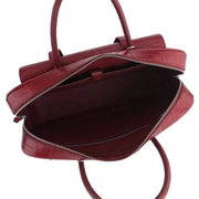 Genuine Crocodile Leather Postman Bag Mens Messenger Bussiness Document Travel Laptop Briefcase Bags Red