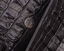 Genuine Crocodile Leather Sqauare Handle Briefcase For Men