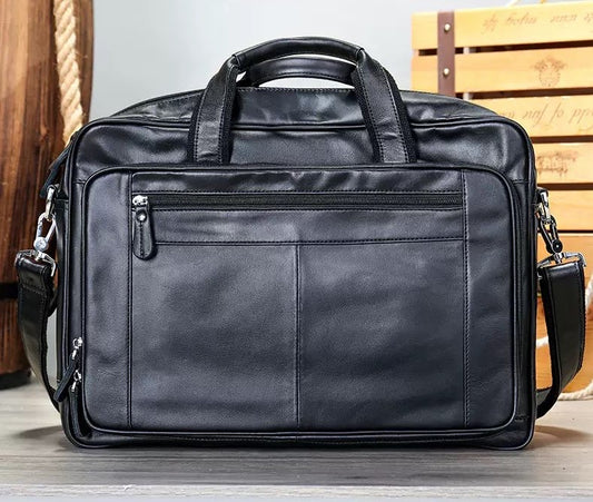 Rossie Viren Vegetable Brown Large Double Zip Briefcase