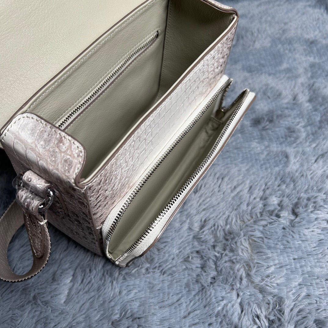 Men's Himalaya White Cross Body Shoulder Bag