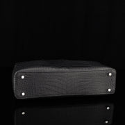 Crocodile Leather Large Volumn Tote Duffel Bag Black