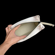 Large Trunk Box Bag, Crocodile Skin Leather Trunk Box Bag