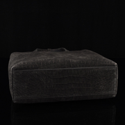 Unisex Nubuck Genuine Crocodile Skin Leather Large Shopper Hobo Tote Bags Black