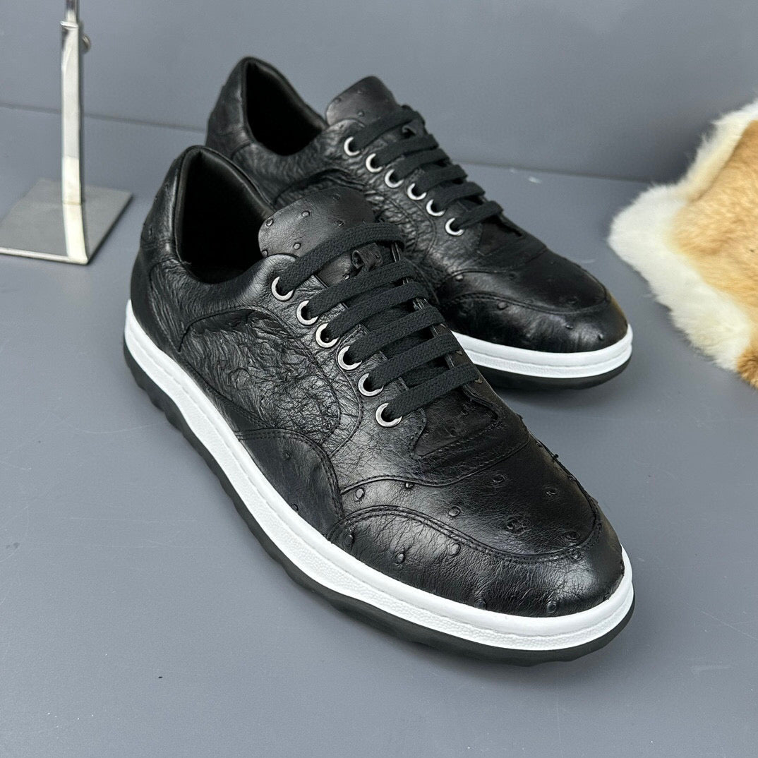 Preorder Ostrich Skin Leather Sneaker