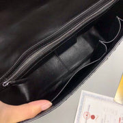 Genuine Crocodile Leather Messenger Shoulder Bag Black