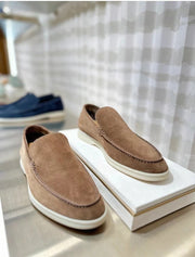 Nubuck Crocodile Shoes Men's Crocodile Leather Loafers Slip-On Dress Shoes Very Comfortable