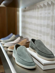 Nubuck Crocodile Shoes Men's Crocodile Leather Loafers Slip-On Dress Shoes Very Comfortable