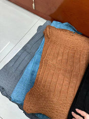 Nubuck Crocodile Shoes Men's Crocodile Leather Loafers Slip-On Dress Shoes Very Comfortable