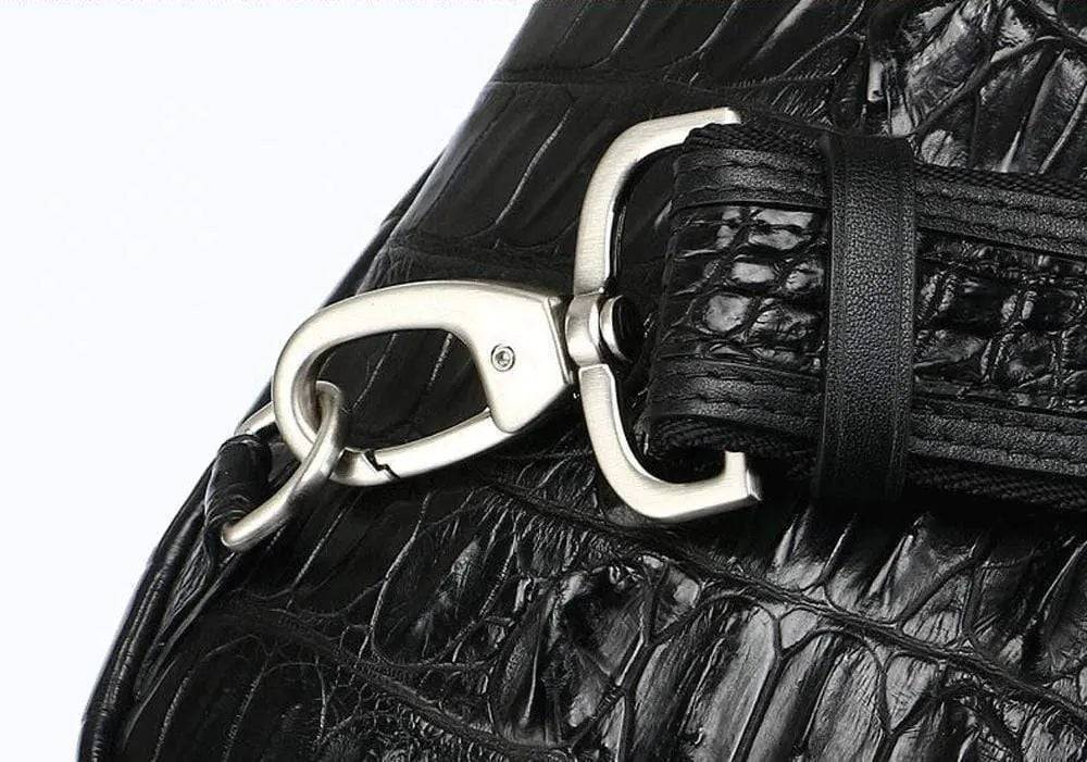 Men's Crocodile Leather Chest Sling Cross Body Day Packs