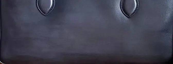 Preorder Vintage Grey Smooth Cowhide Leather Briefcases