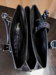 Unisex Vintage Genuine Crocodile Leather Travel Tote Bag