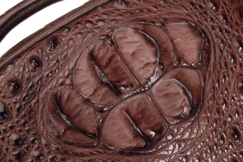 Rossie Viren Crocodile Skin Leather Backpack