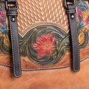 Rossie Viren Leather Top Handle Shoulder Cross Body Bag