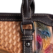 Rossie Viren Leather Top Handle Shoulder Cross Body Bag