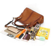 Rossie Viren Vintage Reissue Cervo Pebbled Leather Cross body Tote Bags