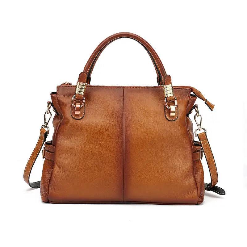 Rossie Viren Vintage Reissue Cervo Pebbled Leather Cross body Tote Bags