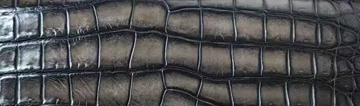 Preorder Vintage Brown Crocodile Skin Leather Belt