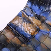 Genuine Crocodile Leather Medium Hobo Bag & Purse Block Color