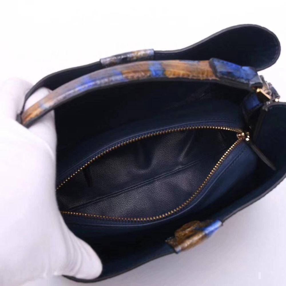 Genuine Crocodile Leather Medium Hobo Bag & Purse Block Color